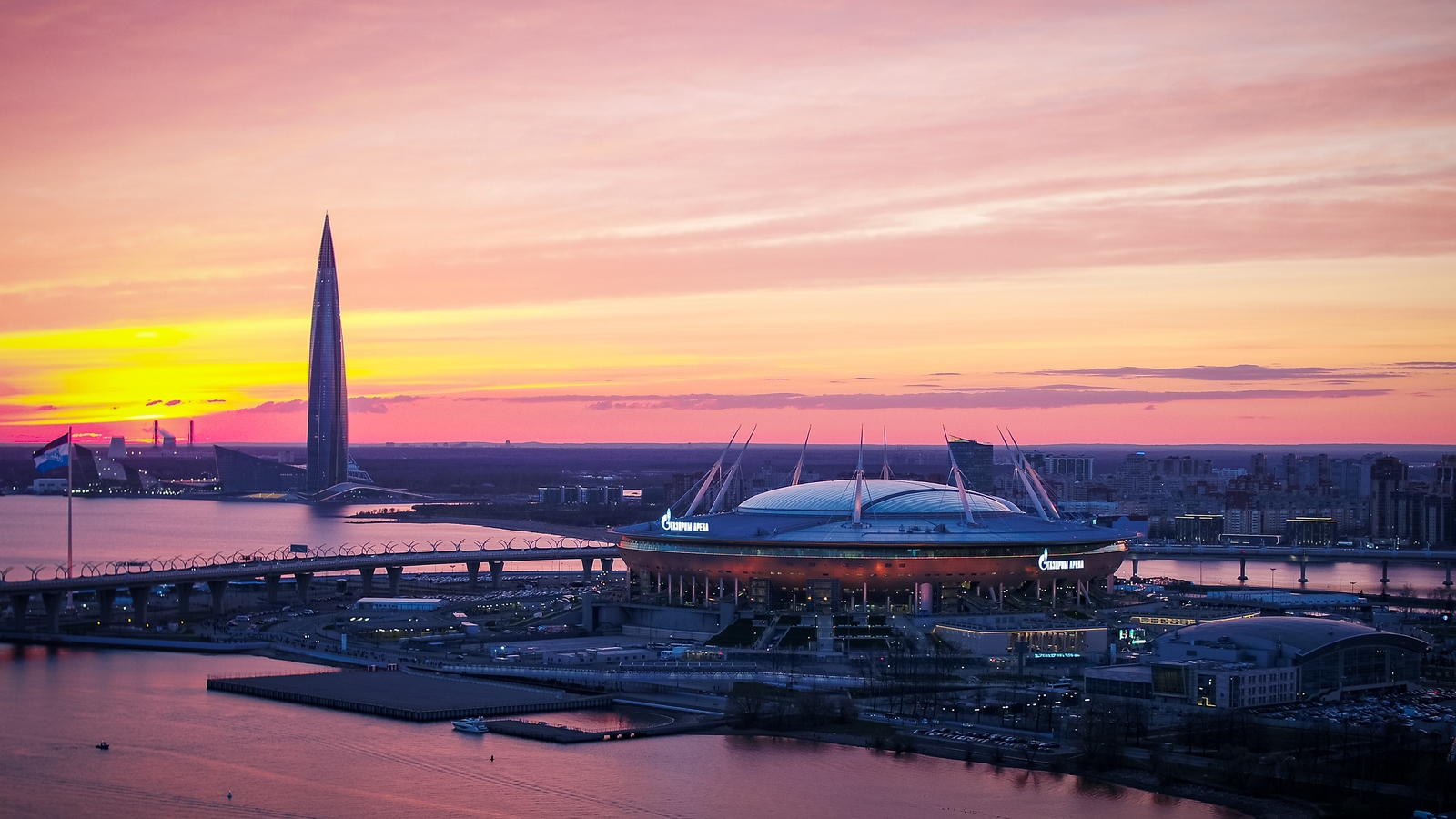 Санкт-Петербург Лахта центр и стадион